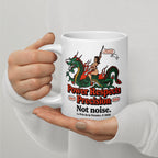 Buy Now Online Power Respects Precision Not Noise Machiavelli Stoicism Quote White Glossy Coffee Mug – Inspirational Philosophical - PRETIUM VICTORIAE© - https://pretium-victoriae.com